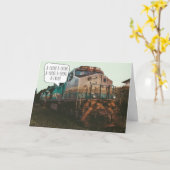 Fun Train Lover Chattanooga A-Choo Sneeze Kaart (Gele Bloem)