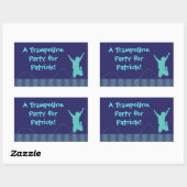 Fun Trampoline Birthday Party Stickers - jongens (Vel)