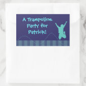 Fun Trampoline Birthday Party Stickers - jongens (Tas)