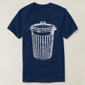 Fun TRASH CAN Garbage Day T-shirt (Design voorkant)