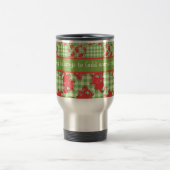 Fun Travel Mug to Personalize: Cute Red Dragons Reisbeker (Center)