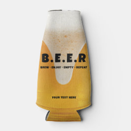 Fun Trendy Beer Quote Cooler Gift