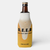 Fun Trendy Beer Quote Cooler Gift (Fles Voorkant)
