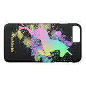 Fun Trendy Rainbow Unicorn Persoonlijk Case-Mate iPhone Case (Achterkant (Horizontaal))