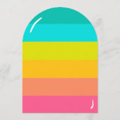 Fun & Trendy Summer Popsicle Elke Leeftijd Verjaar Kaart (Achterkant)