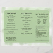 Fun Tri-Fold Wedding Programme Flyer (Achterkant)