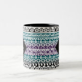 Fun Tribal Print Monogram Mok (Center)