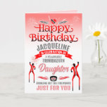 Fun TRINIDADIAN Daughter Red en Gray Birthday Kaart<br><div class="desc">Elke verjaardag is speciaal,  maar om iemand te vieren die het leven de moeite waard maakt,  dat is onbetaalbaar.</div>