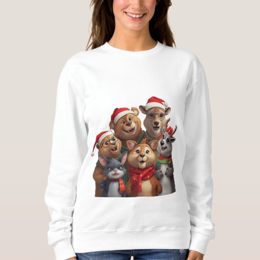 Fun Trio-trui met honden – Grappig dier sweatshirt (Voorkant)