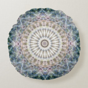 Fun Trippy Hippy Psychedelische Fractale Kaleidosc Rond Kussen
