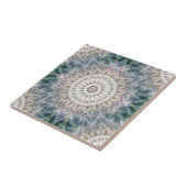 Fun Trippy Hippy Psychedelische Fractale Kaleidosc Tegeltje (Zijkant)