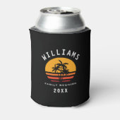 Fun Tropical Beach Family Reunion Summer Vacking Blikjeskoeler (Blikje Achterkant)