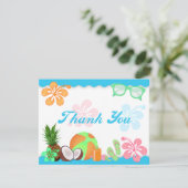 Fun Tropical Bedankt voor je notitiekaarten (Staand voorkant)