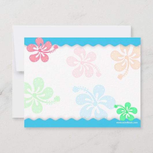 Fun Tropical Bedankt voor je notitiekaarten (Achterkant)