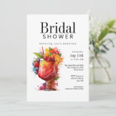 Fun Tropical Cocktails Vrijgezellenfeest Kaart (Staand voorkant)