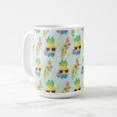 Fun Tropical Pattern Koffiemok (Voorkant links)