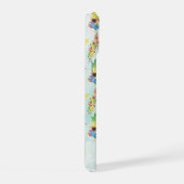 Fun Tropical Pattern with Custom Name iPhone 15 Case (Rechterkant)