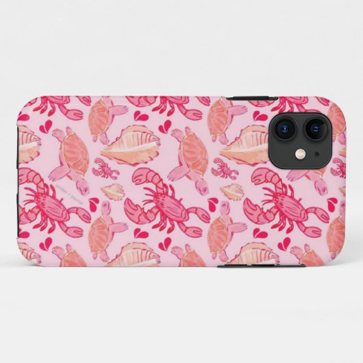 Fun Tropical Pink Case-Mate iPhone Case (Achterkant (horizontaal))