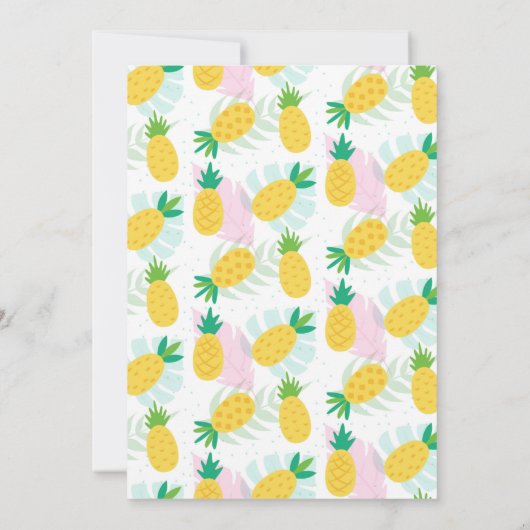 Fun Tropical Summer Party Kaart voor kinderen of v (Achterkant)