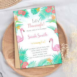 Fun Tropical Summer Party Kaart voor meisjes of Ki