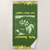 Fun Tropical Summer Strandlaken (Voorkant)