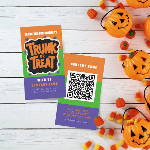 Fun Trunk of Behandel Halloween Visitekaartjes