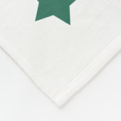 Fun Turf Green White Baseball Print Fleece Deken (Hoek)