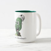 Fun turtle mok! tweekleurige koffiemok (Voorkant rechts)