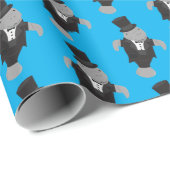 Fun Tuxedo Manatee Animal Cadeaupapier (Rol Hoek)