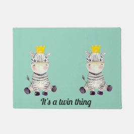 Fun Twin Zebra Deurmat
