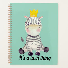 Fun Twin Zebra Planner