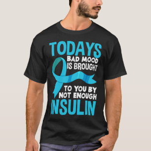 Fun Type 1 2 Diabetische T1d T2d Insuline Diabetes T-shirt