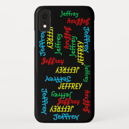 Fun Typografie Repetating Name, Personalized Case-Mate iPhone Case