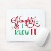 Fun Typography Kerstmis Muismat (Met muis)