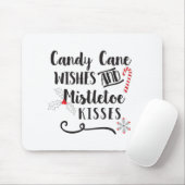 Fun Typography Kerstmis Muismat (Met muis)