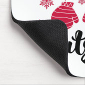 Fun Typography Kerstmis Muismat (Hoek)