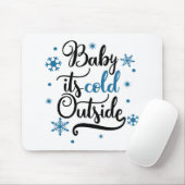 Fun Typography Kerstmis Muismat (Met muis)