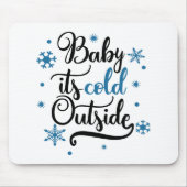 Fun Typography Kerstmis Muismat (Voorkant)