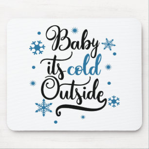 Fun Typography Kerstmis Muismat