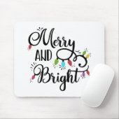 Fun Typography Kerstmis Muismat (Met muis)