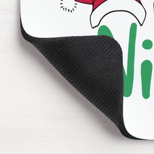 Fun Typography Kerstmis Muismat (Hoek)