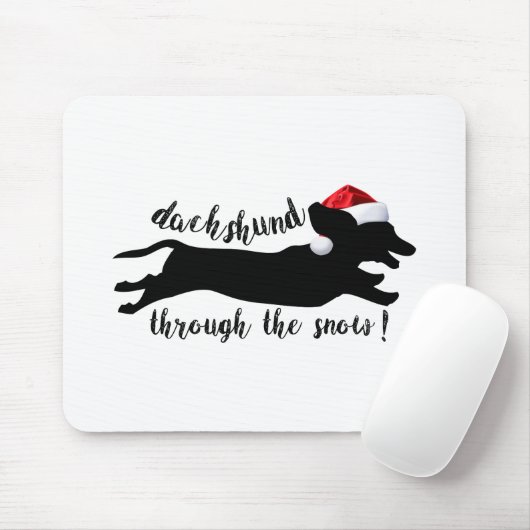 Fun Typography Kerstmis Muismat (Met muis)