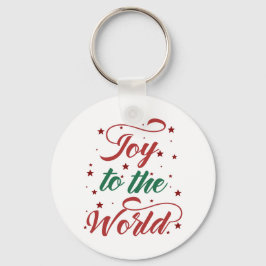 Fun Typography Kerstmis Sleutelhanger