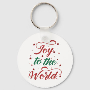 Fun Typography Kerstmis Sleutelhanger
