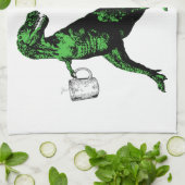 Fun Tyrannosaurus Rex drink thee: Een Tea-Rex... Theedoek (Gevouwen)