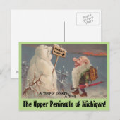 Fun U.P. Yooper Upper Peninsula Michigan BRIEFKAAR Briefkaart (Voorkant / Achterkant)