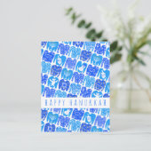 Fun Ugly Chanukah Sweaters Cute CUSTOM Holiday Briefkaart (Staand voorkant)