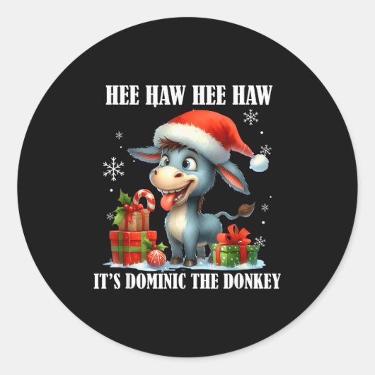 Fun Ugly Christmas Traditions Celebration Funny Ch Ronde Sticker (Voorkant)