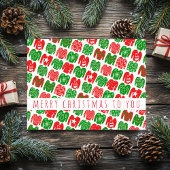 Fun Ugly KerstSweaters Holiday Pattern CUSTOM Briefkaart