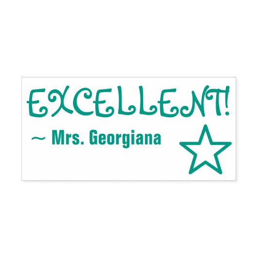 Fun "UITSTEKEND"! Rubberstempel Zelfinktende Stempel (Design)